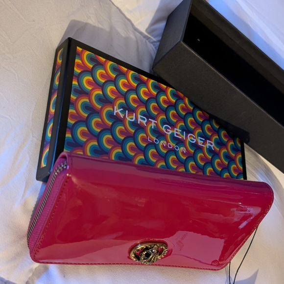 Kurt Geiger Chelsea (Pink/Fuchsia) Patent Leather Clutch (NWT) - Picture 10 of 16